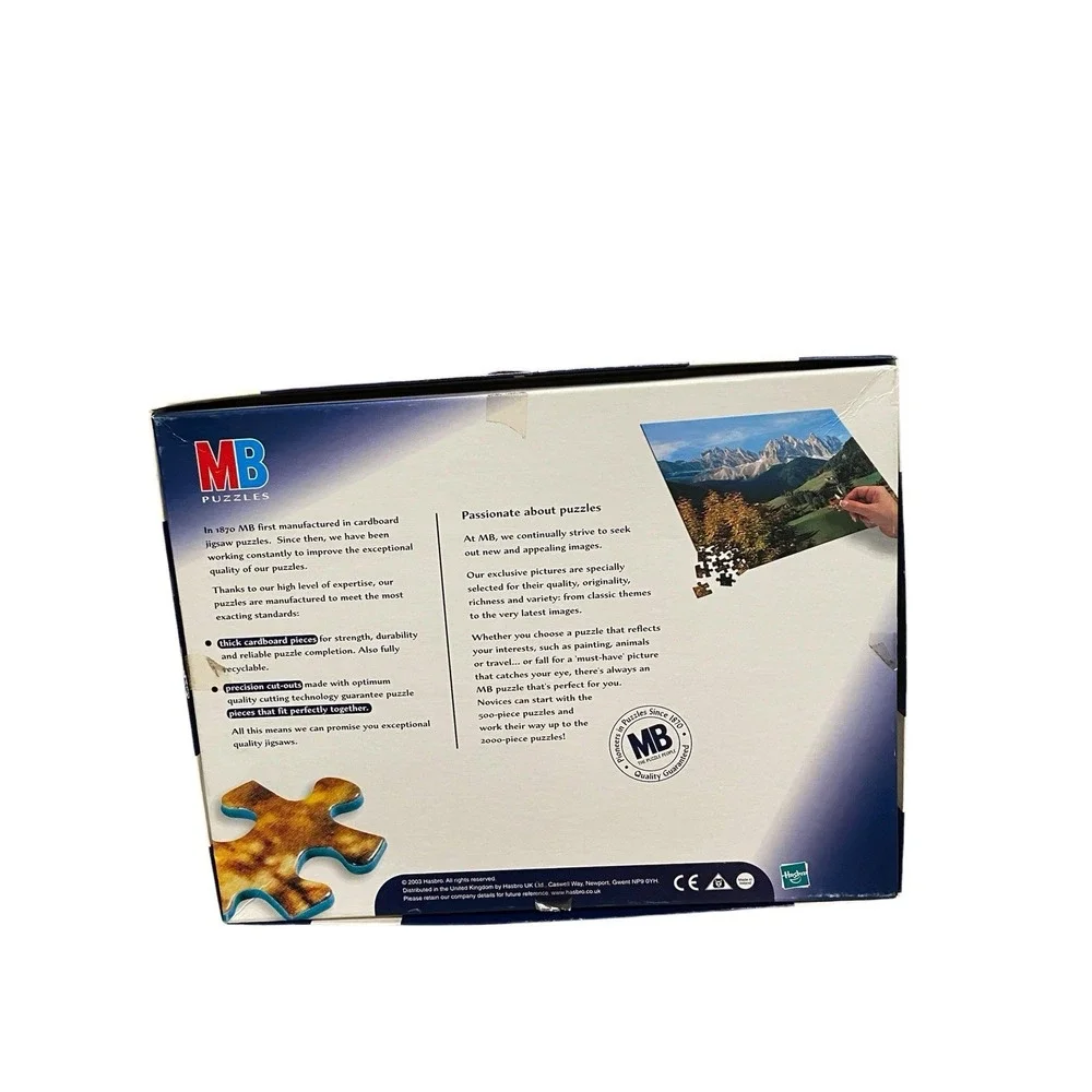 MB Puzzles Colours of the Market 1000 Piece Jigsaw Puzzle 2003 Complete
